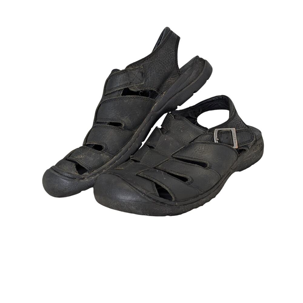 Keen Bidwell Leather Sandal Mens Black 11.5